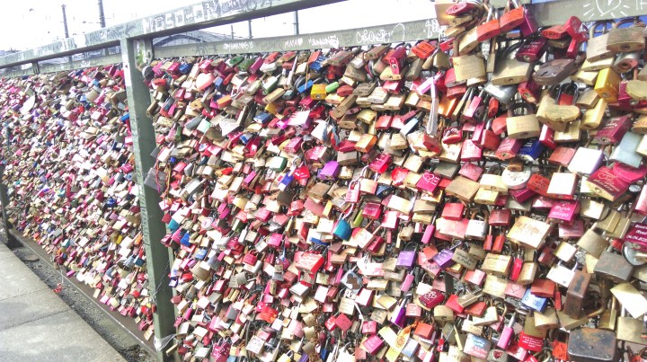 Hohenzollern bridge - love padlocks