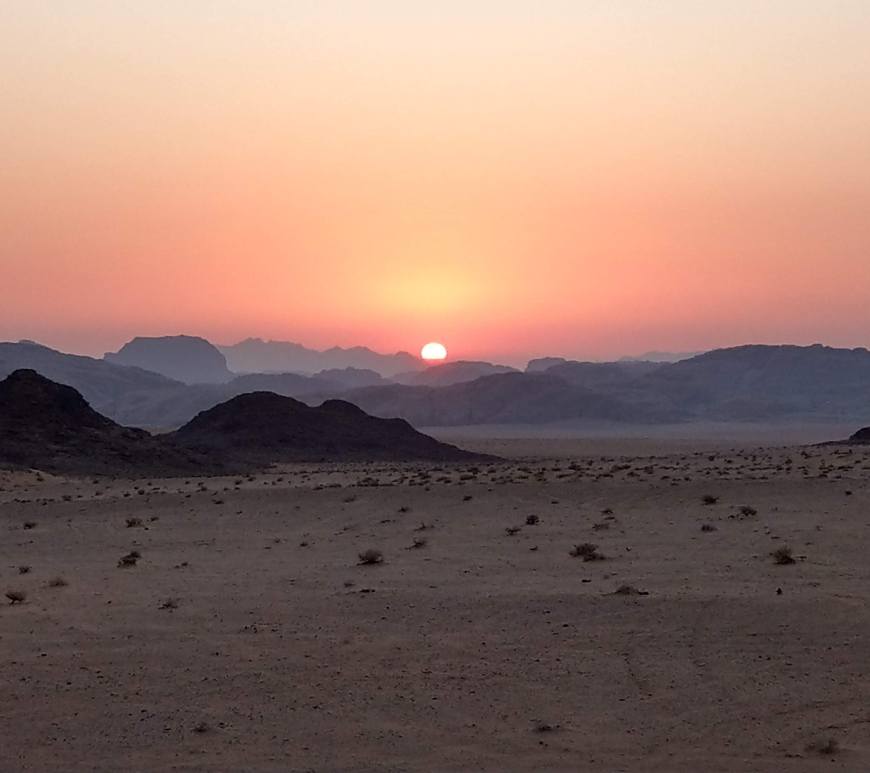 Sunset on Wadi Rum